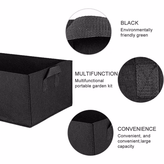 Fabric Raised Garden Bed Square Garden Flower Grow Bag Vegetable Planting Bag Planter Pot for Plants Flower