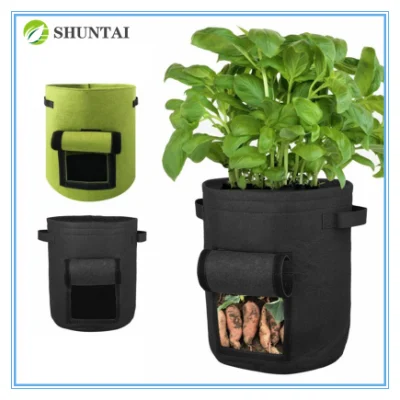 Customized Size Black Color Planting Bags Garden UV Resistant Seedling Plant Nursery Grow Bag for Vegetable Fruit