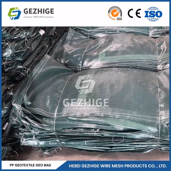 Gezhige PVC Coated Gabion Stone Cages Manufacturing China 100% Polypropylene/Polyester Geotextile Grow Bagfor 4.0*1.0*0.5 M High Woven Galvanized Gabion Box